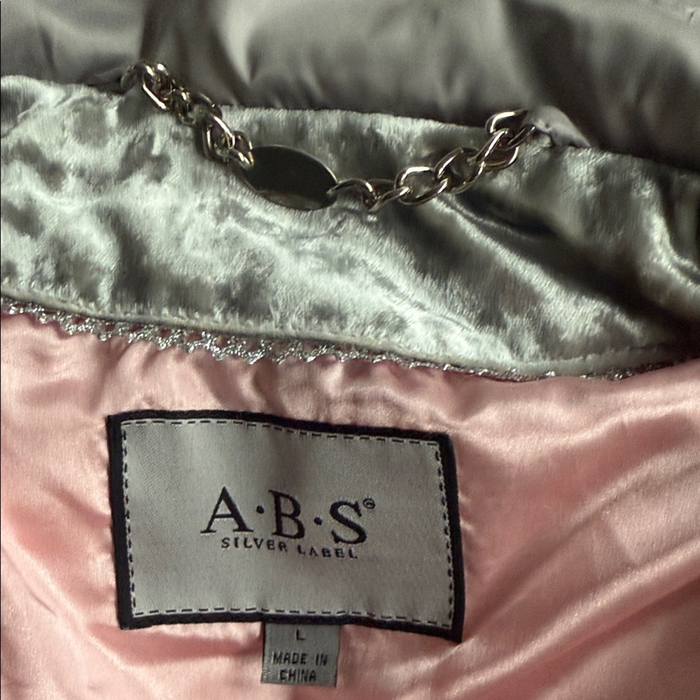 A.B.S Silver Label Pink Satin jacket maybe one two times almost brand new